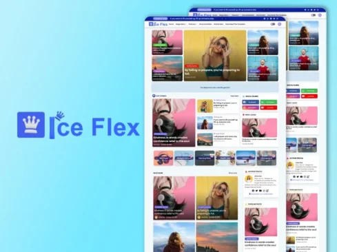 Iceflex blogger template logo
