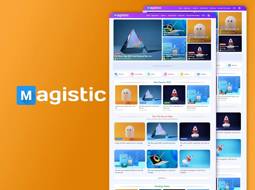 Magistic Blogger Template