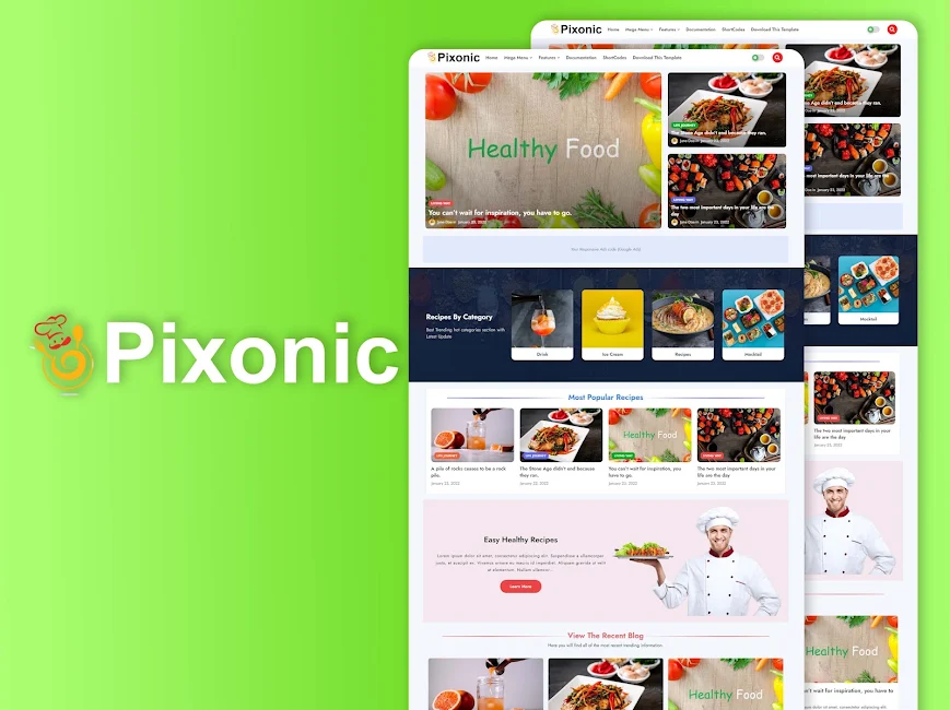 Pixonic blogger template