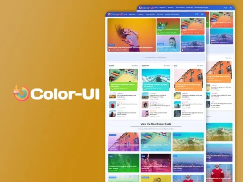 colorui blogger template logo