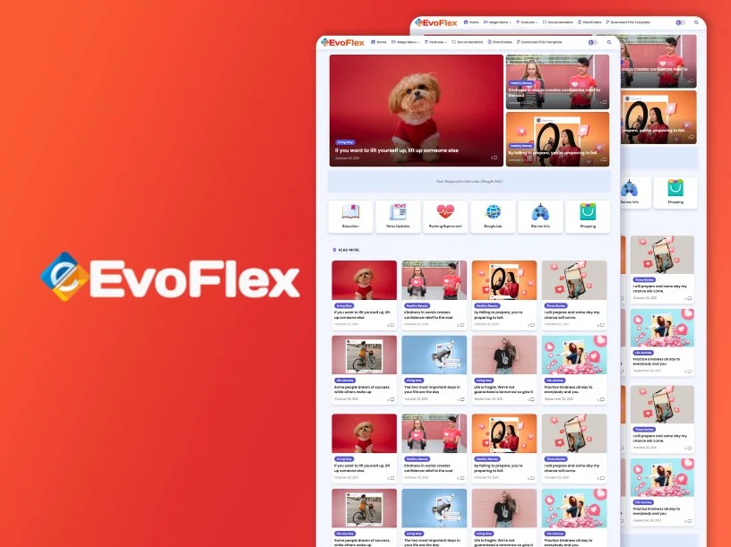 evoflex blogger template logo