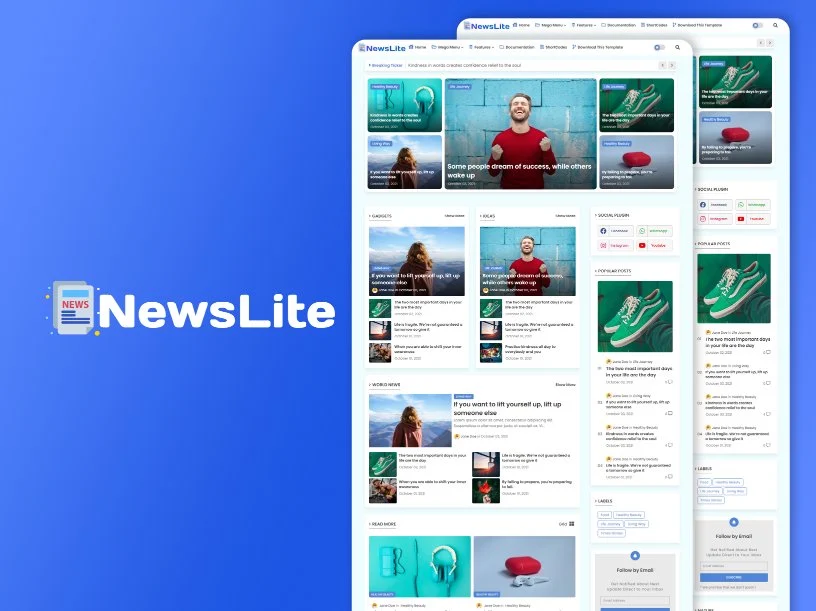 newslite blogger template logo