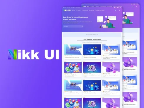 nikkui blogger template logo