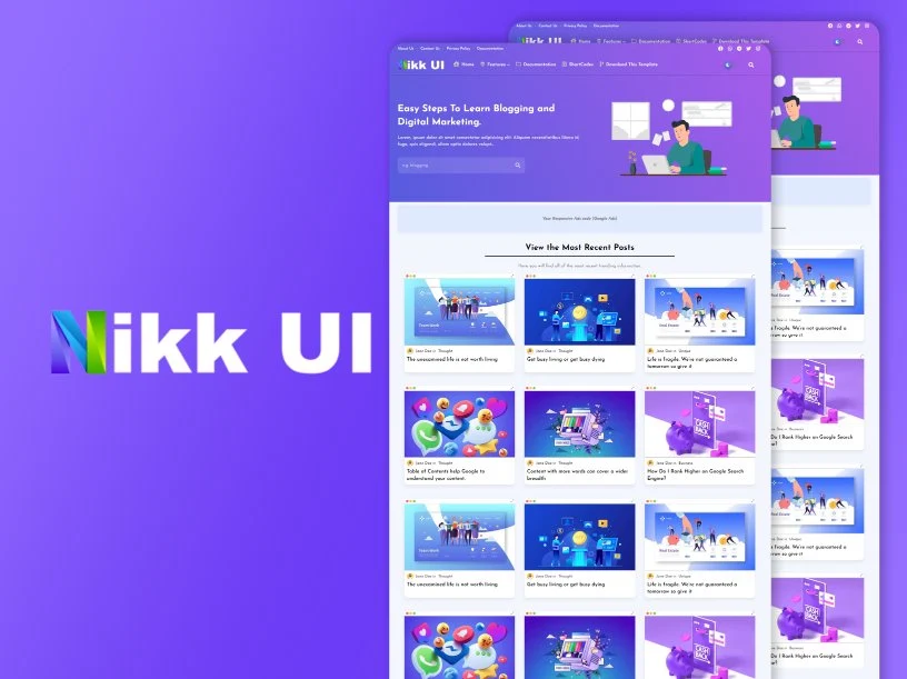 nikkui blogger template logo